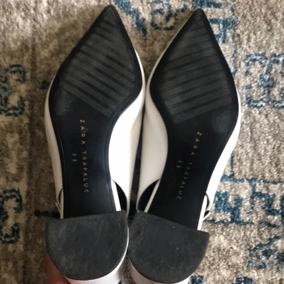 Zara White Sling Back Heel - Picture 4 of 4